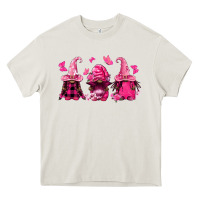 Cream breast cancer afro gnomies Heavy Core Tee - FaDigitalArtStudio