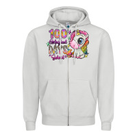 Dove Grey 100 magical days school Zipper Hoodie - SublimationCraftShop