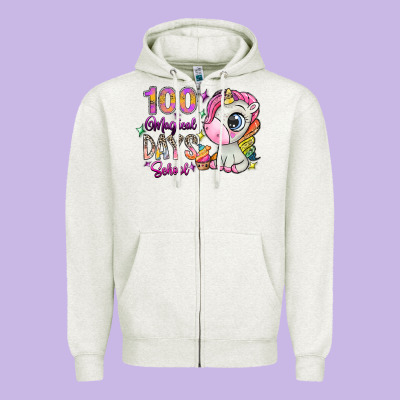 100 Magical Days School Zipper Hoodie Designed By Sublimationcraftshop