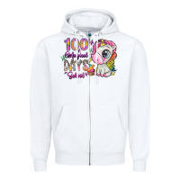 White 100 magical days school Zipper Hoodie - SublimationCraftShop