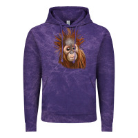 Cloud Purple baby orangutan Vintage Hoodie - LillyAllenDesigns