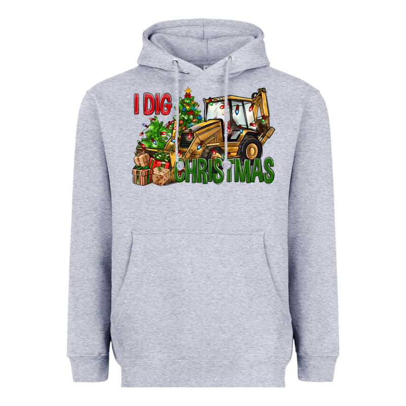 I Dig Christmas Heavyweight Hoodie by NancyCooperArtShop | Teevron