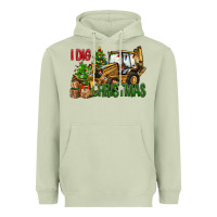 Matcha I dig Christmas Heavyweight Hoodie - NancyCooperArtShop