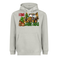 Moon Dust I dig Christmas Heavyweight Hoodie - NancyCooperArtShop