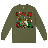Army Green santas favorite cna christmas Long Sleeve Tee - NancyCooperArtShop