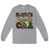 Heather Grey santas favorite cna christmas Long Sleeve Tee - NancyCooperArtShop