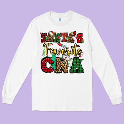 Santas Favorite Cna Christmas Long Sleeve Tee Designed By Nancycooperartshop
