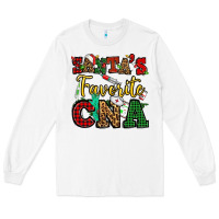 White santas favorite cna christmas Long Sleeve Tee - NancyCooperArtShop