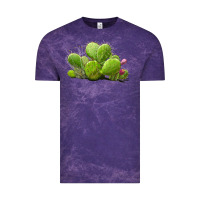 Cloud Purple desert prickly pear cactus Vintage Tee - LillyAllenDesigns