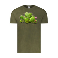 Vintage Olive desert prickly pear cactus Vintage Tee - LillyAllenDesigns