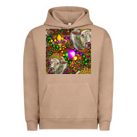 Pigment Burro Mardi Gras Cow Leopard Seamless Pattern Urban Hoodie - FaDigitalArtStudio
