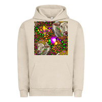 Pigment French Oak Mardi Gras Cow Leopard Seamless Pattern Urban Hoodie - FaDigitalArtStudio