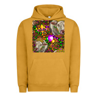 Pigment Peanut Butter Mardi Gras Cow Leopard Seamless Pattern Urban Hoodie - FaDigitalArtStudio