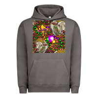 Pigment Tornado Mardi Gras Cow Leopard Seamless Pattern Urban Hoodie - FaDigitalArtStudio