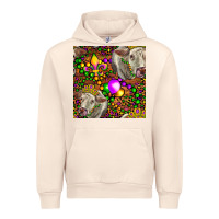 Sandshell Mardi Gras Cow Leopard Seamless Pattern Urban Hoodie - FaDigitalArtStudio
