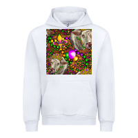 White Mardi Gras Cow Leopard Seamless Pattern Urban Hoodie - FaDigitalArtStudio