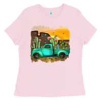 Bubblegum Pink truck Ladies Tee - JahusDesignShop