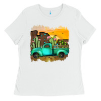 White truck Ladies Tee - JahusDesignShop