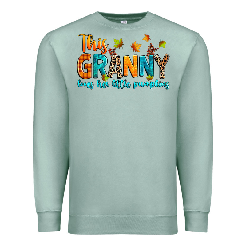 Customized This Granny Loves Her Little Pumpkins Premium Sweatshirt by texasbilliewilder | Teevron
