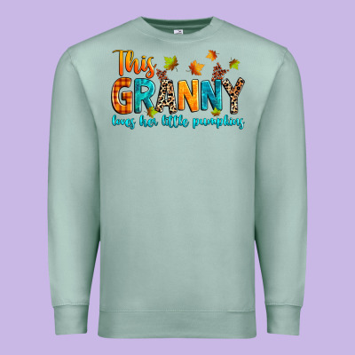 Customized This Granny Loves Her Little Pumpkins Premium Sweatshirt Designed By Texasbilliewilder