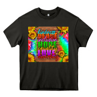 Asphalt kindness peace inclusion hope equality love diversity Heavy Core Tee - HRA Design Shop