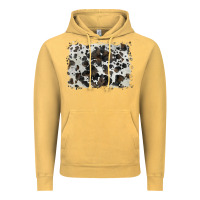 Vintage Mustard cowhide background Vintage Hoodie - BarkalooDesign