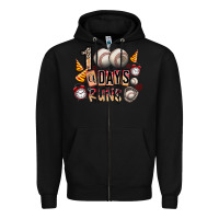 Black 100 of days runs Zipper Hoodie - SublimationCraftShop