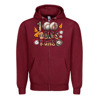 Burgundy 100 of days runs Zipper Hoodie - SublimationCraftShop