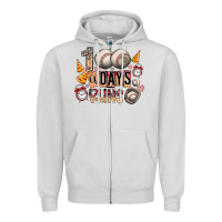 Dove Grey 100 of days runs Zipper Hoodie - SublimationCraftShop
