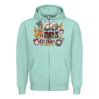 Seafoam 100 of days runs Zipper Hoodie - SublimationCraftShop