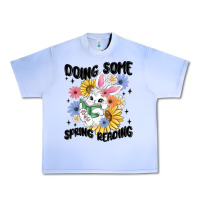 Grape Ice doing some spring reading Urban Heavy Tee - MaliasSmallBusiness