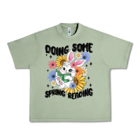 Oil Green doing some spring reading Urban Heavy Tee - MaliasSmallBusiness
