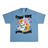 Pebble Blue doing some spring reading Urban Heavy Tee - MaliasSmallBusiness