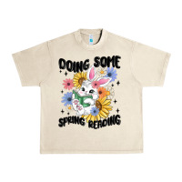 Sandshell doing some spring reading Urban Heavy Tee - MaliasSmallBusiness