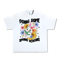 White doing some spring reading Urban Heavy Tee - MaliasSmallBusiness