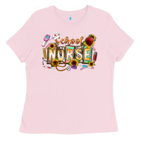Bubblegum Pink school nurse Ladies Tee - CowhideDigitalArt