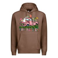 Chestnut Happy Easter Day truck Premium Hoodie - HowdyJamesFarm
