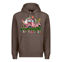 Coffee Happy Easter Day truck Premium Hoodie - HowdyJamesFarm