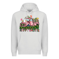 Dove Grey Happy Easter Day truck Premium Hoodie - HowdyJamesFarm