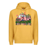 Mustard Happy Easter Day truck Premium Hoodie - HowdyJamesFarm