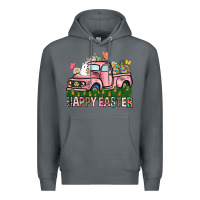 Rock Happy Easter Day truck Premium Hoodie - HowdyJamesFarm