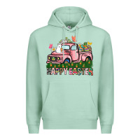 Seafoam Happy Easter Day truck Premium Hoodie - HowdyJamesFarm
