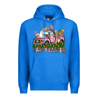 True Royal Happy Easter Day truck Premium Hoodie - HowdyJamesFarm