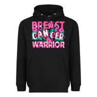 Black Breast Cancer Warrior Heavyweight Hoodie - texasbilliewilder