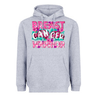 Heather Grey Breast Cancer Warrior Heavyweight Hoodie - texasbilliewilder