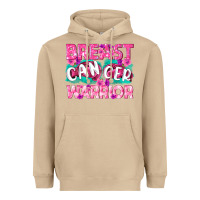 Mushroom Breast Cancer Warrior Heavyweight Hoodie - texasbilliewilder