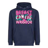 Navy Breast Cancer Warrior Heavyweight Hoodie - texasbilliewilder