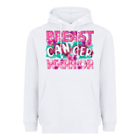 White Breast Cancer Warrior Heavyweight Hoodie - texasbilliewilder