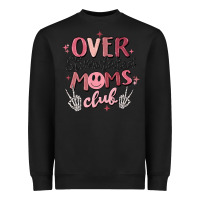 Black over stimulated moms club Heavyweight Sweatshirt - MaliasSmallBusiness