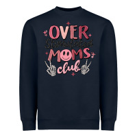 Navy over stimulated moms club Heavyweight Sweatshirt - MaliasSmallBusiness